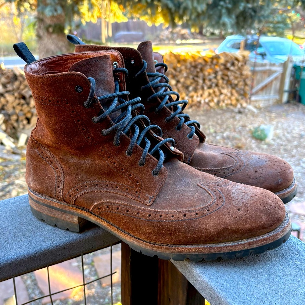 Frye Men's Brown Suede Boots